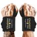 Gladiator Weight Lifting Wrist Wraps 18 with Thumb Loop (Athlete Approved), Wrist Support Braces for Men & Women, Gym Wrist Wraps for Weightlifting, Crossfit, Powerlifting, Training Black 18