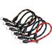 Red-Black HandMade Strong Rope Rolled Slip Dog Choker Choke Collars with black leather (19.5") - Buy Online on GoSupps.com