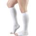 Truform Surgical Stockings - 18 mmHg Compression Knee High Open Toe Unisex White Medium - 1 Pair for Optimal Health & Comfort - Buy Online on GoSupps.com