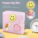 Preppy Patch Period Bag for Teen Girls | PU Leather Sanitary Napkin Storage Pouch with Zipper | Menstrual Cup & Tampon Organizer in Pink - Buy Online on GoSupps.com