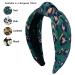 YETASI Leopard Satin Headbands for Women - Chic Green Knotted Headband - Buy Online on GoSupps.com