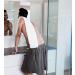 DII Men's Gray Terry Shower Wrap - Adjustable with Velcro and Pocket 54x20 - Buy Online on GoSupps.com