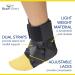 Brace Direct Lace Up Ankle Brace - Figure 8 Strapping Compression Support for Sprains & Injuries | LG 13 -14 - International Shipping Available - Buy Online on GoSupps.com
