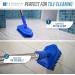 Bathroom Tile Cleaner Brush - Long Handled Scrubber with Replaceable Bristles and Microfibre Pad - Buy Online on GoSupps.com