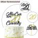 Happy 20th Birthday Cake Topper - Sumerk 20th Birthday Decoration for Men & Women - Stylish 20th Birthday Cake Decor for Young Girls - Buy Online on GoSupps.com