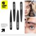 Segomo Tools 4 Piece Tweezer Set for Women - Precision Ingrown Hair Removal Kit with Flat, Angled, Slant & Pointed Tips - TW004 - Buy Online on GoSupps.com