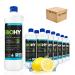 Biohy glass and surface cleaner (12 x 1 liter) |Glass cleaner concentrate for streak -free shine |Productive glass & plastic cleaner |Fat solder & lime cleaner |Ideal for windows & kitchen 1 l (12 Pack)
