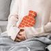 Red Brick Wall Hot Water Bottle with Plush Cover - Hand Warmer for Adults & Kids 26.5x15.3cm - International Shipping Available - Buy Online on GoSupps.com