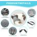 Adjustable Cat Dishes with Leash - Outbreak-Proof Reflective Tableware Set for Cats & Small Dogs (Gray XS) - Buy Online on GoSupps.com