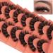 Alphonse D Curl Faux Mink Fluffy False Eyelashes | DIY Cluster Lashes | Natural Wispies | 7 Pairs Pack | Style A - Buy Online on GoSupps.com