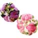 CUSHYSTORE Floral Small Wrist Pin Cushion with Adjustable Strap - Purple + Pink | 2.75'' x 2.75'' x 1.25 - Buy Online on GoSupps.com