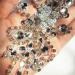 Handmade Silver V-Neck Sequin Rhinestone Crystal Trim Bridal Applique - DIY Wedding Dress Sewing Patch - Buy Online on GoSupps.com