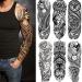 Fake Totem Sleeve Tattoos Stickers  6-Sheet Full Arm Tribal Totem Temporary Tattoos Sleeves for Adult Kids Women Makeup