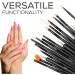 Glow 20 Piece Nail Art Brushes and Dotting Tools Kit - Premium Quality for Beginners & Professionals - Wooden Handle - Black - Buy Online on GoSupps.com