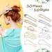 10-Pack Metal U-Shape Hair Comb Hairpins - Gold & Silver Hair Bun Updo Sticks for Women - Buy Online on GoSupps.com