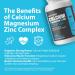 Calcium Magnesium Zinc Supplement - 3-in-1 Complex with 1000mg Calcium 500mg Magnesium 10mg Zinc - Bone Muscle & Immune Support - 270 Tablets 90 Day Supply 270 Count (Pack of 1) - Buy Online on GoSupps.com