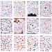 JMEOWIO 12 Sheets Halloween Nail Art Stickers Decals Self-Adhesive Candle Nail Supplies Nail Art Design Decoration Accessories - Buy Online on GoSupps.com