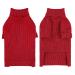Convinit dog sweater Small medium -sized dogs winter warm dog sweater roll collar dog sweater knitting sweater for chihuahua dackel French bulldog etc. red xl XL red red