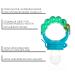 Baby Fruit Pacifier Set - 100% BPA-Free Silicone - Safe for Fruits & Vegetables - Blue - Buy Online on GoSupps.com