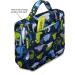 Men's Hanging Travel Toiletry Kit Bag - Waterproof Organizer with Dinosaur Cartoon Design - Blue - Buy Online on GoSupps.com
