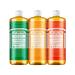 Dr. Bronner's - Pure-Castile Liquid Soap (32 oz Variety Pack) Almond Citrus & Tea Tree - Made with Organic Oils 18-in-1 Uses: Face Body Hair Laundry Pets and Dishes | 3 Count