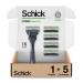 Schick Hydro Sensitive Razor 1 Razor Handle and 5 Cartridges | Razors for Men Sensitive Skin 5 Blade Razor Men Mens Razors for Shaving Razor Blades for Men 1 Handle with 5 Razor Blades Refills Sensitive Skin 1 Count (Pack of 1)