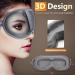 3D Contoured Cup Sleeping Eye Mask Soft Breathable & Comfortable for Travelers & Side Sleepers | Adjustable with Silicone Ear Plugs for Noise Reduction - Buy Online on GoSupps.com