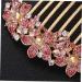 Angoily Womens Barrettes for Hair Wedding Hair Clip Flower Hair Accessories Hair Gems for Women Prom Hair Accessories Women Headpiece Bridal Tiara Pink Hair Piece Diamond Bride - Buy Online on GoSupps.com