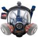 Parcil Distribution PD-101 Full Face Organic Vapor Respirator  Full Manufacturer Warranty  ASTM Tested  Double Activated Charcoal Air filter  Industrial Grade Quality