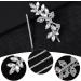 10Pcs Rhinestone Weeding Hair Clips Bridal Hairpin Silver Elegant Hair Barrettes Crystal Bobby Pins Leaf Flower Rhinestone Formal Hair Accessories for Women Girls - Buy Online on GoSupps.com