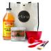 Aztec Clay Premium Mask Set by Etana Beauty  All-In-One Kit Includes 1lb Aztec Secret Indian Healing Clay, 16oz Bragg's Apple Cider Vinegar, Natural Bamboo Bowl, Stir, Scoop, Brush & Tote