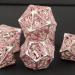 Metal Hollow Dragon Dice Set with Box - Custom RPG Dungeons and Dragons D&D Polyhedral Dice in Purple and Pink - Buy Online on GoSupps.com