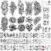 SOOVSY 70 Sheets Temporary Tattoo for Men, Includes 10 Half Arm Tattoos Temporary That Look Real and Last Long, Fake Tattoo Stickers Semi Permanent Tattoo for Women and Girl color-05