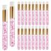 20 Pieces Pink Lash Shampoo Brush Glitter Crystal Eyelash Extension Cleaning Brush Makeup Brushes Prolong Lash Cleanser Brush Lash Wash Bath Brushes for Blackhead Removing Facial Cleansing (Pink)
