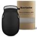 Exfoliating Body Scrubber Glove - 1 Pcs Korean Exfoliating Mitt Thickened Body Scrub Gloves Deep Exfoliating Mitt Body Exfoliator Glove Exfoliating Gloves for Shower (Black)