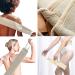 2pcs Natural Luffa Loofah Back Scrubber Set - Exfoliating Bath Brush for Men & Women - Buy Online on GoSupps.com