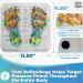 Hand Crafted Foot Massager and Reflexology Tool for Pain Relief - Acupressure Foot Mat with Chart for Stress Reduction and Plantar Fasciitis Relief - Buy Online on GoSupps.com