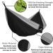 MalloMe Camping Hammock with Straps - Portable Double Hammock for 2 People - Outdoor Tree Hammock in Black/Grey - Ideal for Travel and Camping - Buy Online on GoSupps.com