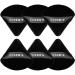 COSTICA 6 Pieces Powder Puffs for Face Powder Triangle Powder Puff for Loose & Cosmetic Foundation Makeup Puff for Contouring Body Powder Makeup Tools(Black Pack of 6) 6pcs Black
