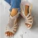 Women's Comfy Orthotic Wedge Sandals with Arch Support - Beige, Size 7.5 | Plantar Fasciitis Slides - Buy Online on GoSupps.com