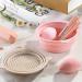 Foldable Silicone Makeup Brush Cleaner Bowl - 2 Pieces Portable Tool for Brushes Sponges & Puffs (Pink Gray) - Ideal for Travel - Buy Online on GoSupps.com