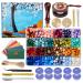 Comealltime Wax Seal Kit with Gift Box  624 Pcs Wax Seal Beads with 2 Pcs Wax Seal Stamps  Sealing Wax Warmer  Wax Seal Metallic Pen  Envelope  Candles  Wax Seal Stamp Kit for Gift and Craft