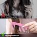 Large Wide Tooth Detangling Comb for Curly Hair - No Handle Wet Dry Detangler Comb - Cyan Pink - Buy Online on GoSupps.com