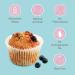Cookie Crumbles Blueberry Muffin Mix | 225g | No Dairy | No Preservatives | Ready in 30 Minutes | 100% Natural Ingredients | Delicious Blueberry Goodness - Buy Online on GoSupps.com