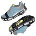 Ice Cleats for Shoes and Boots Walk Traction Cleat Crampons for Men Women Kids Anti Slip 24 Steel Ice Snow Grippers for Walking on Snow and Ice with Adjustable Straps Medium (5.5-7 men/7-8.5 women)