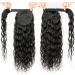Hair Bun 12-26 Inches Long Wavy Ponytail Extensions Water Wave Wrap Around Ponytail Barrettes Brazilian Real Hair Ladies Bun Hair Extension Hair Piece (Color : Water Wave Size : 14inches 100g) 14inches 100g Water Wave - Buy Online on GoSupps.com