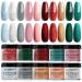 Dip Powder Nail Set  AZUREBEAUTY Holiday Series 10 Colors Red Green Gold Glitter Dipping Powder Set Nail Powder for French Nails Art Manicure DIY at Home  No Need Nail Lamp Valentines Gift