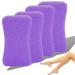 Feet Pumice Stone - 4 Pieces Foot Care Callus Peeling Stone Feet Hard Skin Pedicure Scrubber Remove (Purple) - Rough Stone