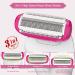 Brori Electric Razor for Women | Rechargeable Bikini Trimmer & Body Hair Removal - Painless WetDry Shaver with LED Light - Purplish Red - Buy Online on GoSupps.com