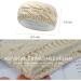 Winter Knitted Headband - Beige Braided Ear Warmer for Women | Fleece Lined Sports Yoga Hairband | Elastic Wide Headbands UK - Buy Online on GoSupps.com